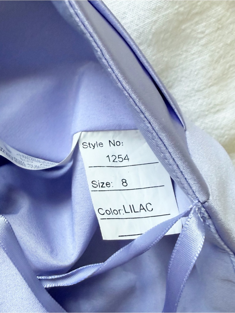 Allure Bridal Lilac Satin Bridesmaid Special Occasion Dress - Picture 6 of 7